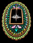 "Green Envy" Crystal Browband Headstall Only