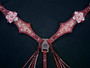 Rose White and Rose Gold Crystal Breastcollar Only