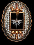 Rose White and Rose Gold Crystal Breastcollar Only