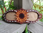 Sunflower Tooled Burlap Halter Sunflower Tooled Burlap Halter