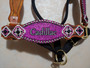 4 Concho Crystal Halter Pink* 4 Concho Crystal Halter Pink*