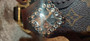Copper Berry Square with Clear Crystals 1.25" Copper Berry Square with Clear Crystals 1.25"