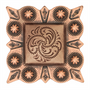 1" Copper Berry Fancy Square Concho 1" Copper Berry Fancy Square Concho