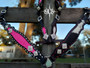 2 Face Metallic Pink / Black & white cowhide Breastcollar*** 2 Face Metallic Pink / Black & white cowhide Breastcollar***