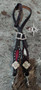 2 Face Metallic Pink / Black & white cowhide  Headstall*** 2 Face Metallic Pink / Black & white cowhide  Headstall***