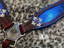 Metallic Blue Whip Stitch Breastcollar ** Metallic Blue Whip Stitch Breastcollar **