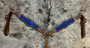 Blue Glitter  Buck Stitch Breastcollar **