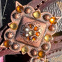Fancy Square Copper  Berry Concho Topaz Crystals 1.25" Fancy Square Copper  Berry Concho Topaz Crystals 1.25"