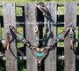 "Turquoise Free Bird" Thong Center Tack Set* "Turquoise Free Bird" Thong Center Tack Set*