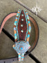 "Turquoise Free Bird" Thong Center Tack Set* "Turquoise Free Bird" Thong Center Tack Set*