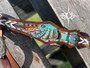 "Turquoise Free Bird" Thong Center Tack Set* "Turquoise Free Bird" Thong Center Tack Set*