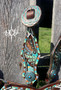 "Turquoise Free Bird" Thong Center Tack Set* "Turquoise Free Bird" Thong Center Tack Set*