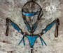 Teal Python Gladiator Spotted Tack Set*** Teal Python Gladiator Spotted Tack Set***