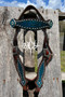 Teal Python Spotted Browband Headstall *