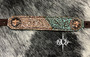 Rose Gold glitter and turquoise Wither Strap Rose Gold glitter and turquoise Wither Strap