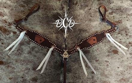 Quick Order Royal Flush Roughout buckstitch Breastcollar