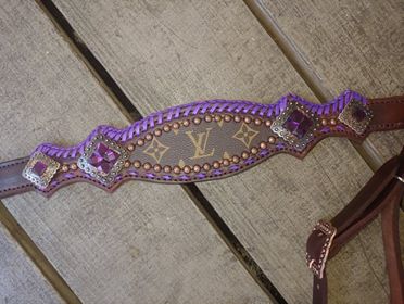 Custom Made Louis Vuitton LV Print Bronc Nose Halter