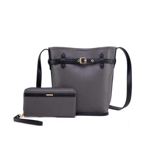 MKF Collection Odette 2-Piece Bucket Bag & Wallet by Mia K