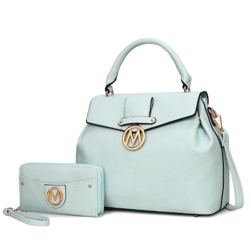 MKF Collection Aurora Satchel Shoulder Bag & Wallet by Mia k.