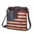 MKF Collection Josephine Vegan Leather Women FLAG Crossbody Bag by Mia K