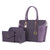 MKF Collection Shonda 3PC Tote with Cosmetic Pouch & Wristlet by Mia k