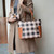 MKF Collection Bonita Checker Tote Handbag & Wallet Set Women by Mia K