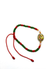 Saint Michael Red and Green Bracelet with Image