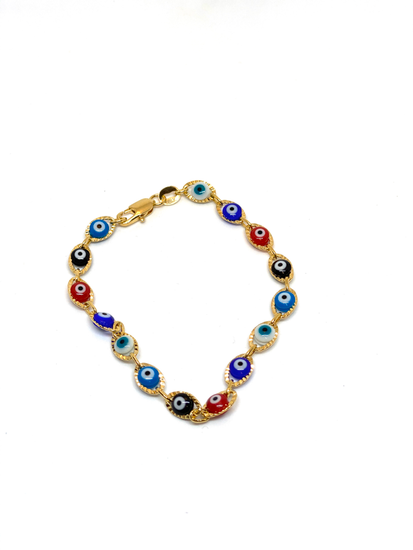 Gold Filled Evil Eye Bracelet for Children