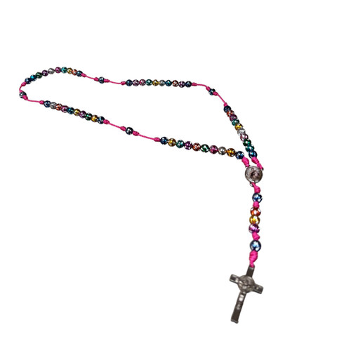 Large Bead Rosary (Colored Thread)