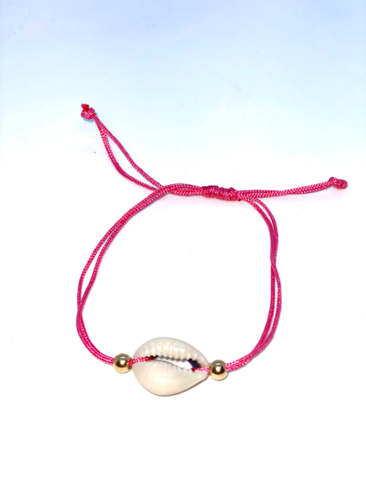 Red Cowrie Shell Bracelet