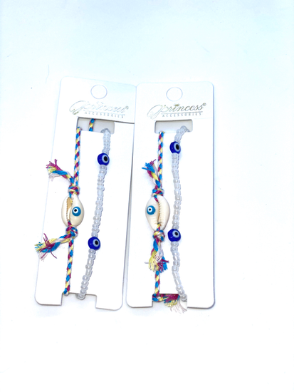 Cowrie Shell Evil Eye Bracelet