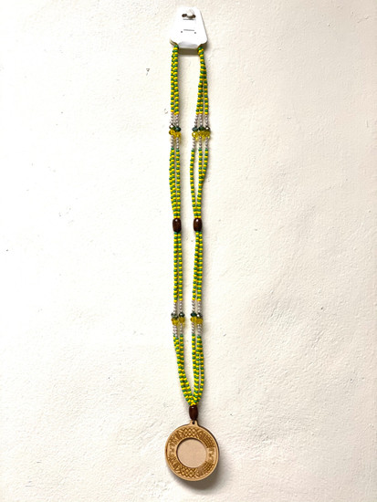 Small Orumila Board Bead Strand