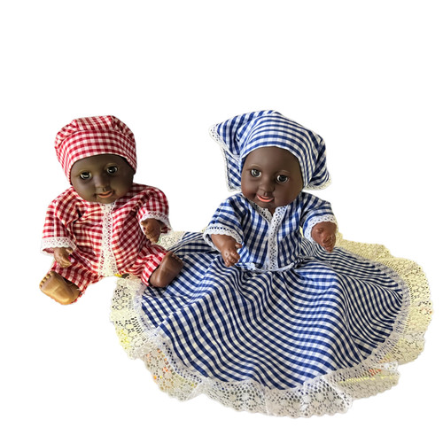Red and Blue Twin Dolls