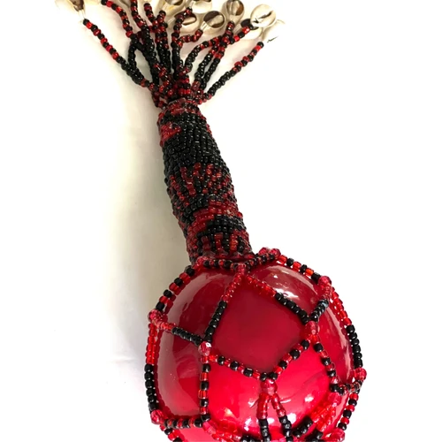 Elegua Beaded Maraca