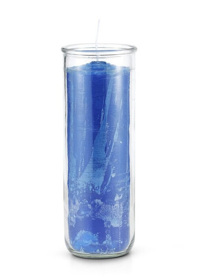 Blue Pull Out Candle