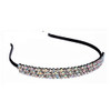 BEST SELLER 3 - Line Super Shiney Crystal Stone Headbands Mixed Colors   .60 ea