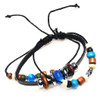 GOOD BUY Triple Strand Leather Bracelets w/ Mixed Style Beads  .60 ea