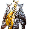 20" Animal Print Scarf w/ Scarf Slide  Mx Colors  .62 ea