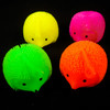 3" Lite UP Animal Puffer Balls Neon Colors  12 per display bx .60 ea