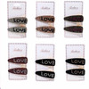 Great Quality 2.5" Crystal Stone LOVE Hair Clips  Mx Colors  .60 per set 