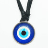 DBL Leather Cord Necklace w/ Evil Eye Pendant .60 Each