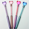 6.5" Asst Color Gel Pen w/ Acrylic Heart Stone Top 12 pc pack  .60 each