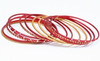 10 Pk Aluminum Colorful Bangle Bracelets .60 per set