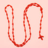 Handmade All Red Rosary Necklace w/ Cross  .62 Each