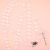 Large 39" Clear Crystal Rosary Hanger w/ Guadalupe Picture $9 Per Piece