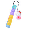 3 in 1 Fidget Popper Strap Key Chains w/ Charm Mixed Colors  .62 each