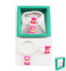 Kids 3 Pc Boxed Set Bear Charm Bracelet & Rings .60 per set