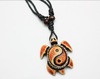 DBL Leather Cord Necklace w/ Ying Yang Turtle Pendant .60 ea