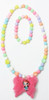 So Cute Girl's Butterfly Beaded Necklace & Bracelet Set .60 each set