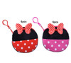 4.7" Polka Dot Ribbon Purse w/ Key chain .62 Each